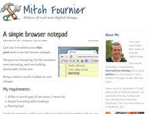 Tablet Screenshot of mitchfournier.com